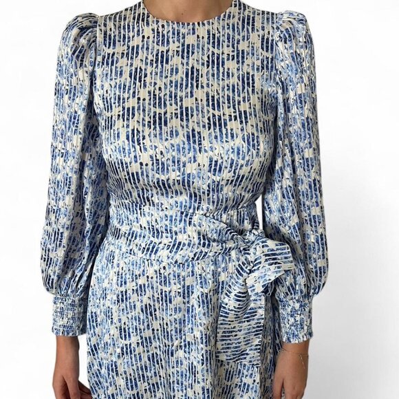Alice + Olivia Molli Floral Tie Waist Wrap Dress – Size 0 - Picture 1 of 3